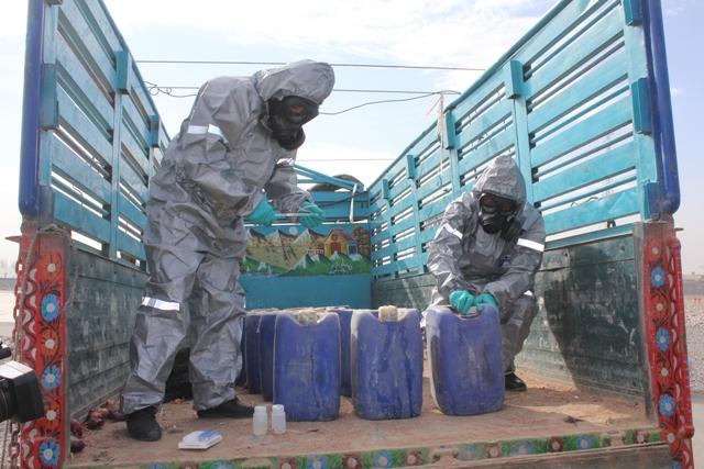 Huge quantity of chemicals seized