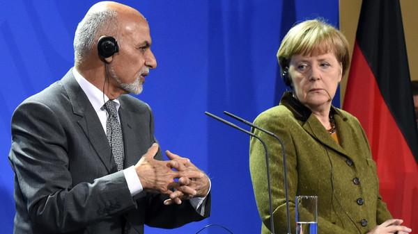 Merkel swings behind Ghani admin
