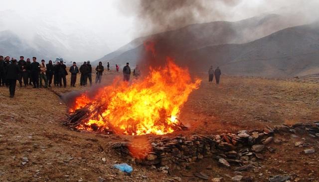 Over 2.5 tonnes of drugs torched in Badakhshan