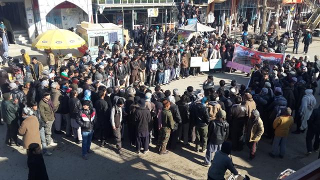Bamyan residents rally against highway insecurity