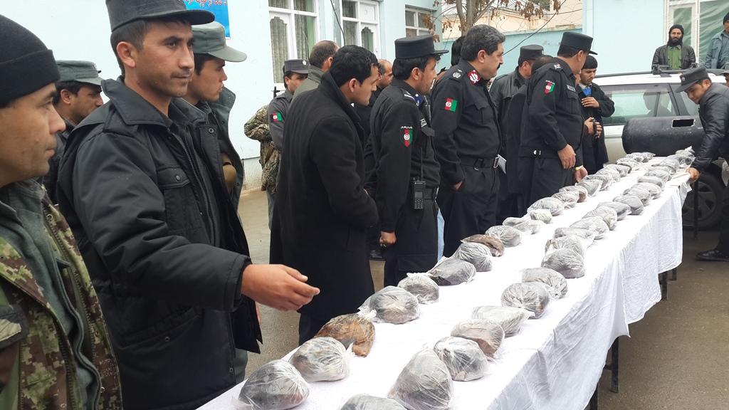 143 kg of drugs seized, 3 held in Faryab