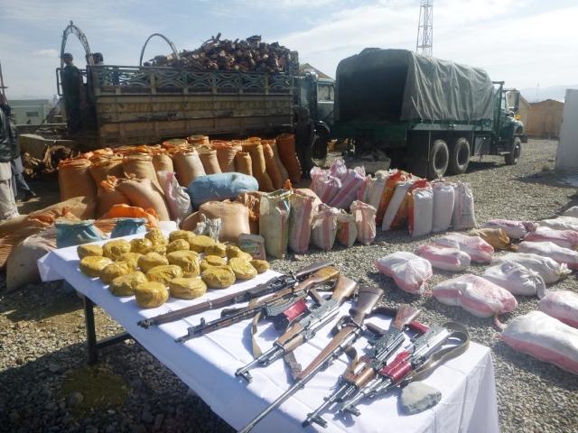 11 tonnes of drugs seized, 6 traffickers held in Paktia