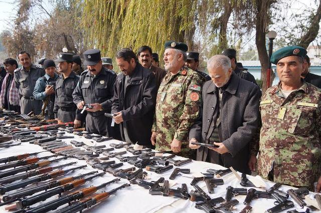 310 weapons surrendered to DIAG in Nangarhar