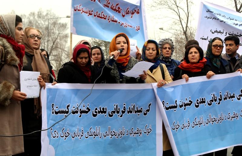 Balkh residents stage protest against PC member
