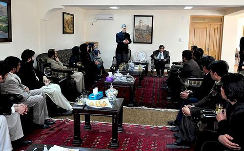 Hamid Karzai talks to PAN’s Team