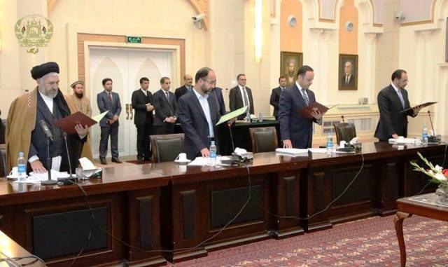 8 cabinet ministers, spymaster sworn in
