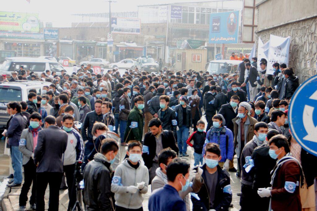 صد‌ها تن در کابل در حشر پاک کارى شهر شرکت کردند