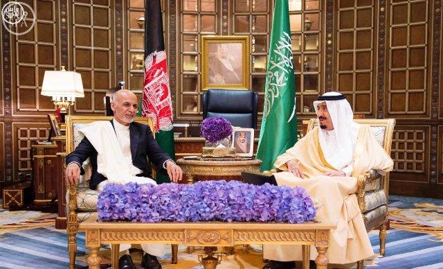 Ghani, Saudi king confer on issues of bilateral interest