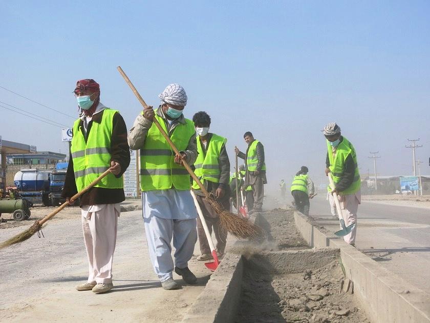 د مزارشريف ښار پاکولو ته حشر وشو