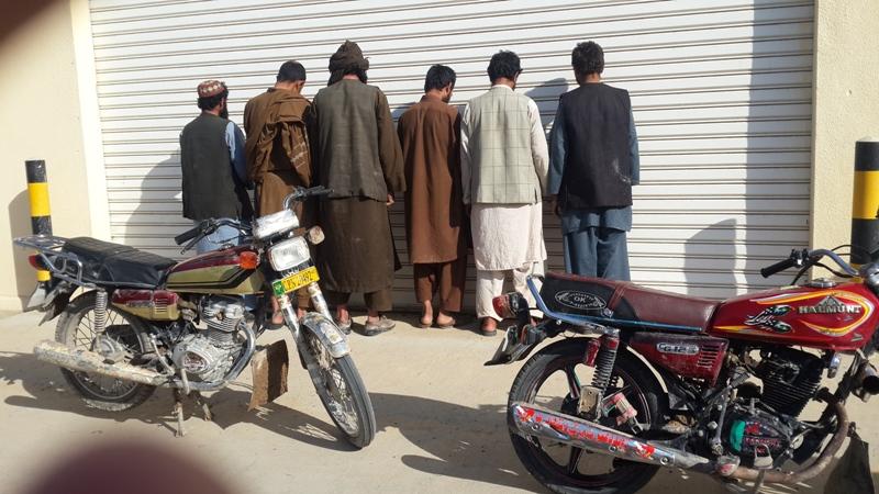 6 held in Logar on charges of having links with rebels