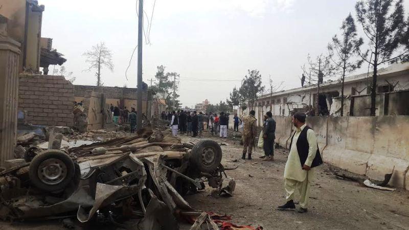 در حملۀ انتحارى لشکرگاه ٧ تن کشته شد و ٤٦ تن جراحت برداشت