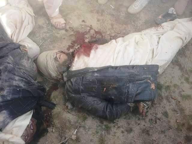 اجساد اعدام شده توسط طالبان، غزنى