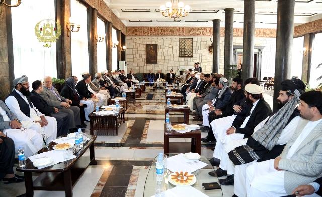 اشرف غنی با رهبران جهادی ، کابل