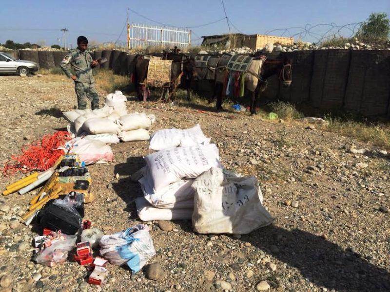 Explosives on mules seized in Nangarhar