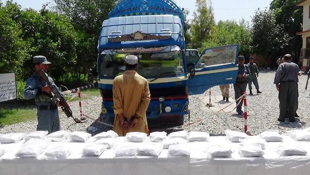 392kg of drugs seized in Takhar in 2 days