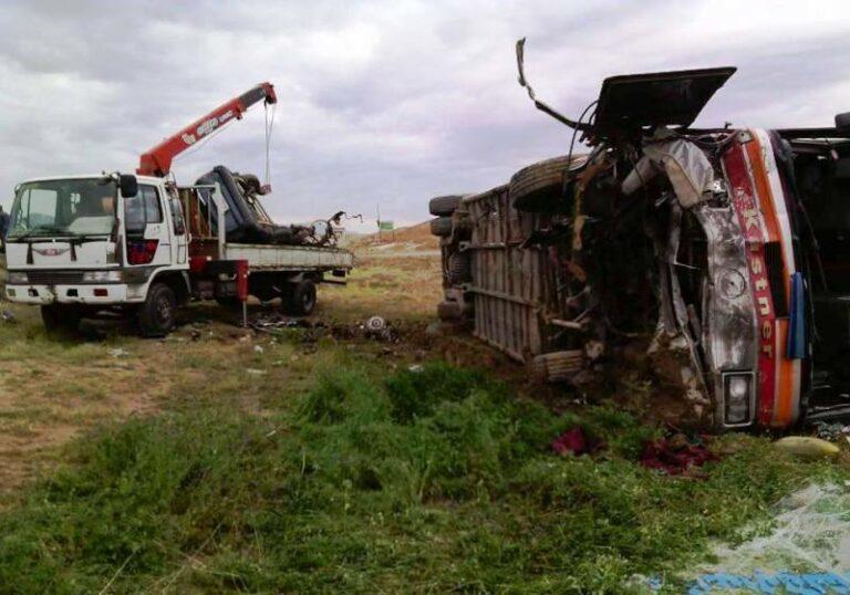 حادثۀ ترافيکى ١٩ زخمى برجا گذاشت