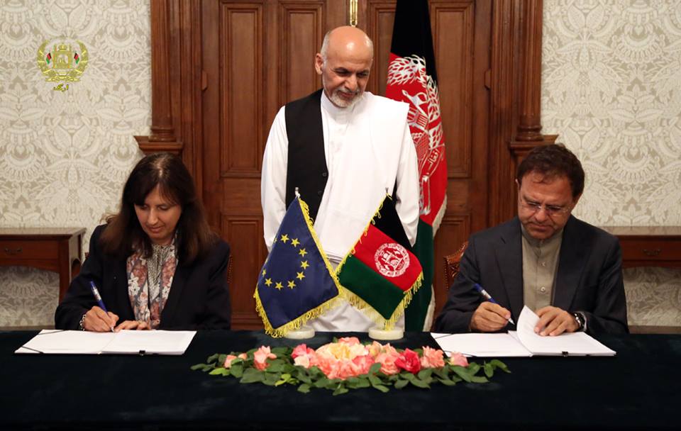 توافقنامۀ همکاری میان افغانستان و اتحادیه اروپا نهایی گردید