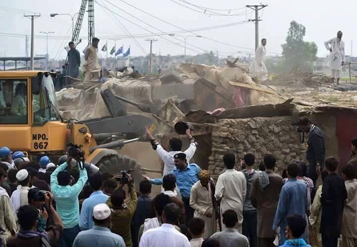 Pakistani, not Afghan, families evicted from Islamabad