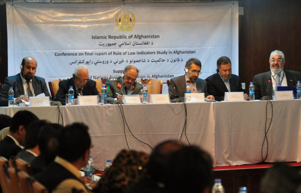 حاکمیت قانون در افغانستان ۱۰ درصد رشد داشته است