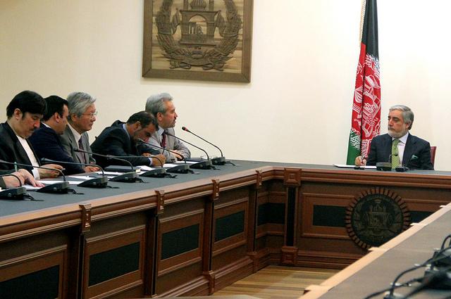 CEO Abdullah with members of Electoral Reform Commission