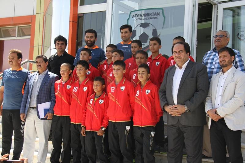 تیم ملی فوتبال زیر ۱۲ سال افغانستان عازم کوریای جنوبی شد