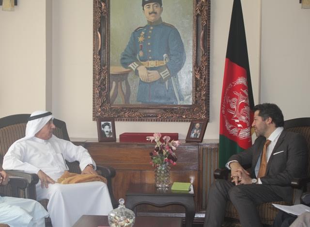 حکمت خلیل با یوسف بن یوسف ال علی، سفیر امارات عربی در کابل
