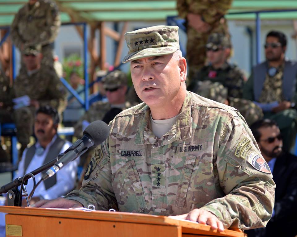 Join reconciliation process, Gen. Campbell tells Taliban