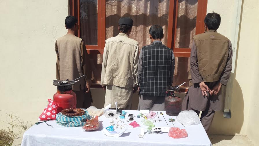4 alleged drug dealers detained in Bamyan, say police