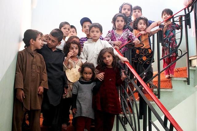 Children from displaced families