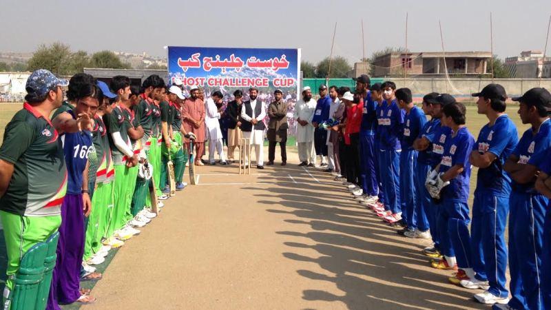 په خوست کې د “چلېنج کپ” کرکټ شل اووريزې سيالۍ پيل شوې
