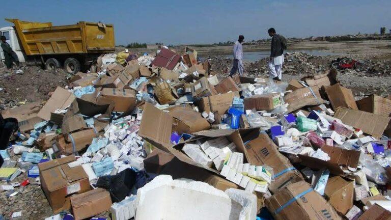 1,4 00 kilograms of expired drugs torched in Panjsher