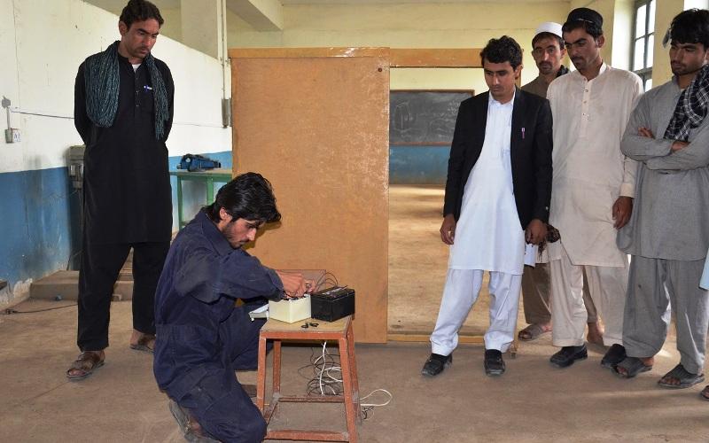 Khost student invents door with smart security system