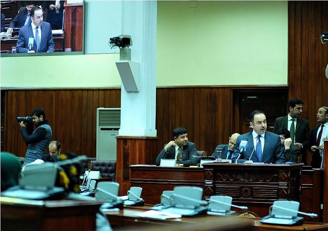 Akilil Hakimi addresses MPs