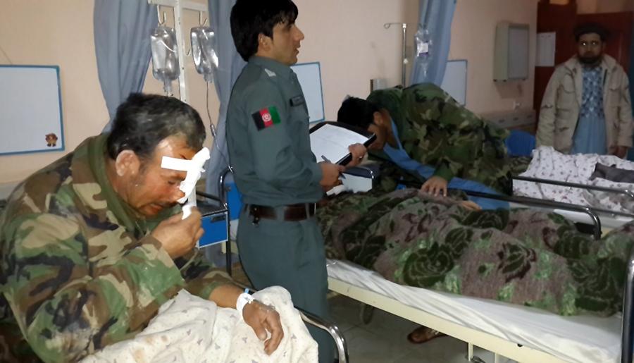 ANA soldiers wounded in a traffic accident
