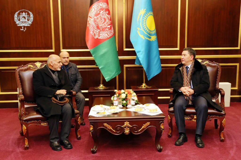 President Ghani lands in Kazakh capital Astana