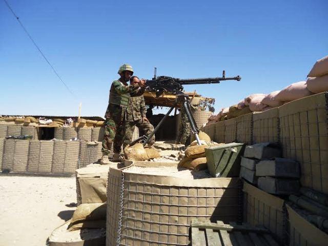 ANA troops using Logar middle school as base