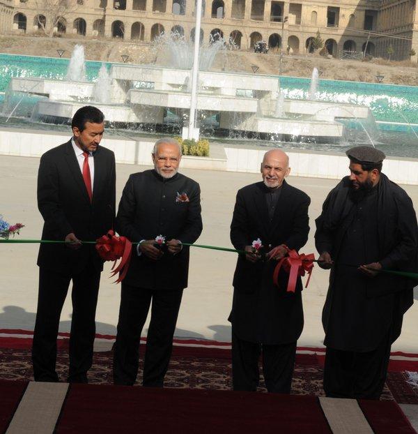 Modi, Ghani open India-funded parliament building