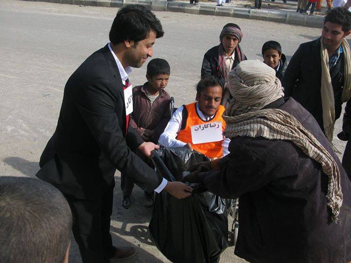 جوانان در صفايى شهر زرنج سهم گرفتند