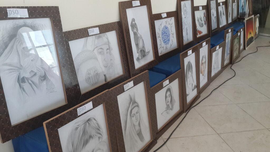 آثار رسامى و نقاشى در جوزجان به نمايش گذاشته شد