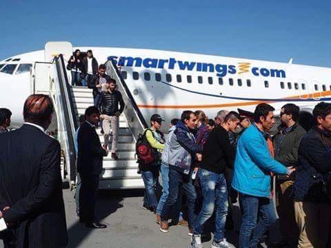 Deported from Germany, 34 Afghans return to Kabul
