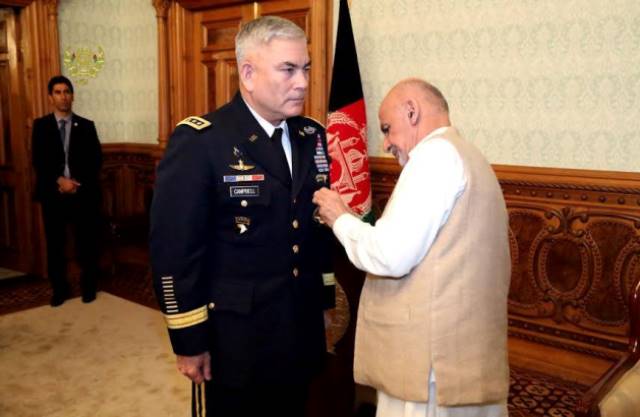 President confers prestigious medal on Gen. Campbell
