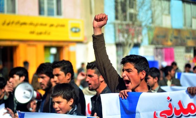 Kabul rally condemns raise in civilian causalities