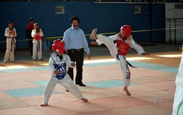 Taekwondo match