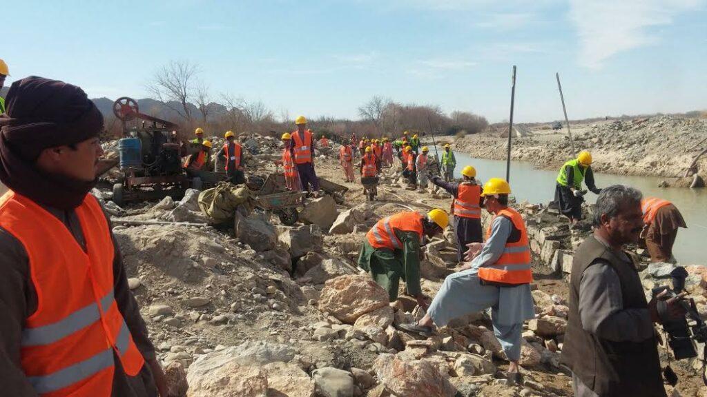Work on Arghandab River retaining wall resumes
