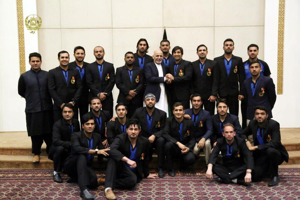 Afghan cricketers conferred highest civil award