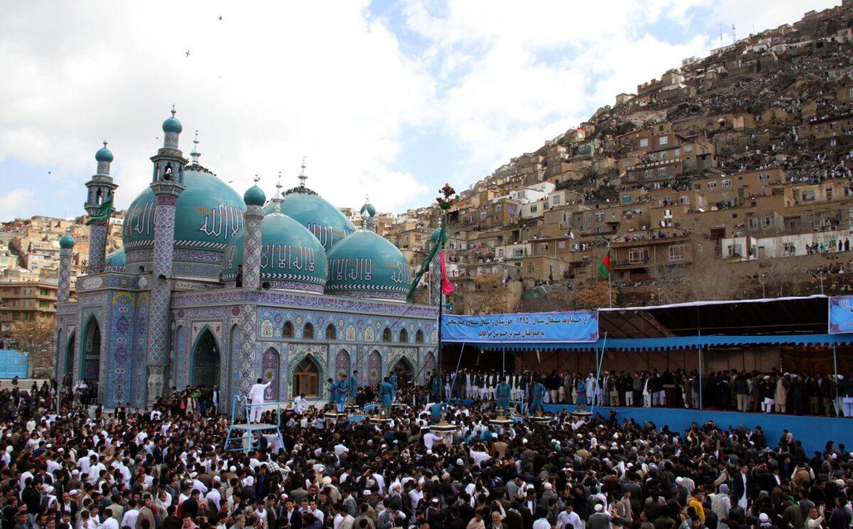 Security up in Kabul as flag hoisted on Sakhi shrine