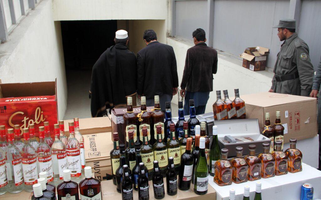 Alcoholic drinks seized from container in Kabul