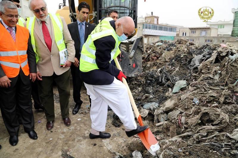 Ghani launches Kabul City cleaning programme