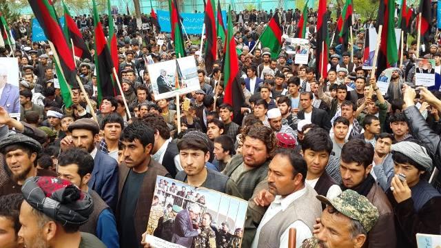 Thousands of Dostum loyalists rally in north