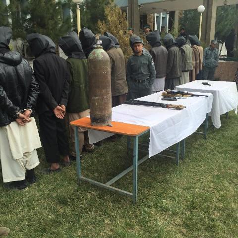 Kabul police detain a dozen crime suspects